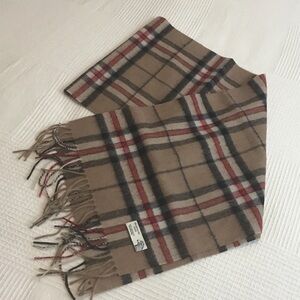 Plaid Lambswool Scarf